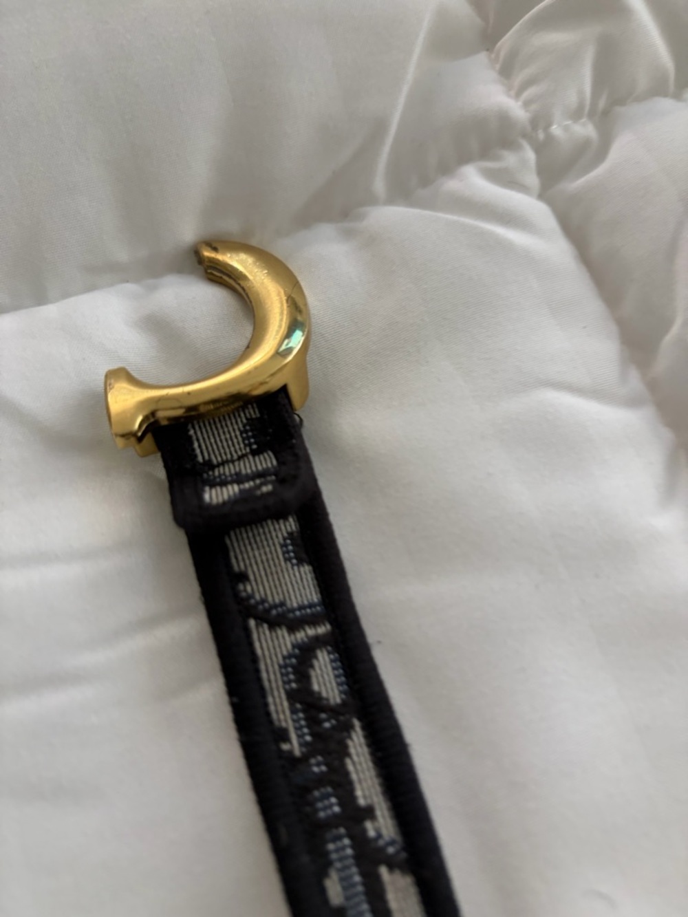 Dior Blue and Gold 'C' Charm Strap - Picture 3 of 4
